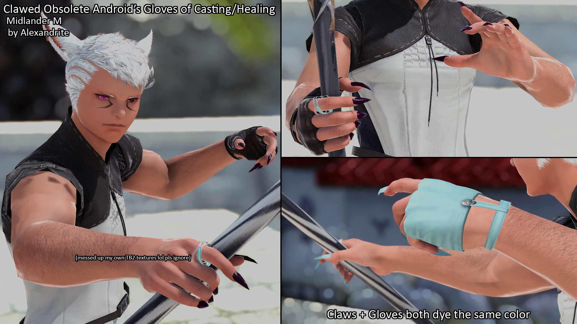 Clawed Obsolete Android’s Gloves of Casting/Healing