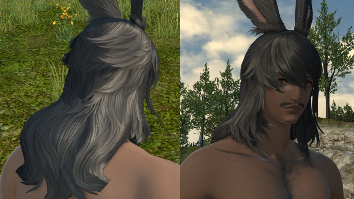 Male Viera Hair 1, But Longer! The Glamour Dresser Final Fantasy