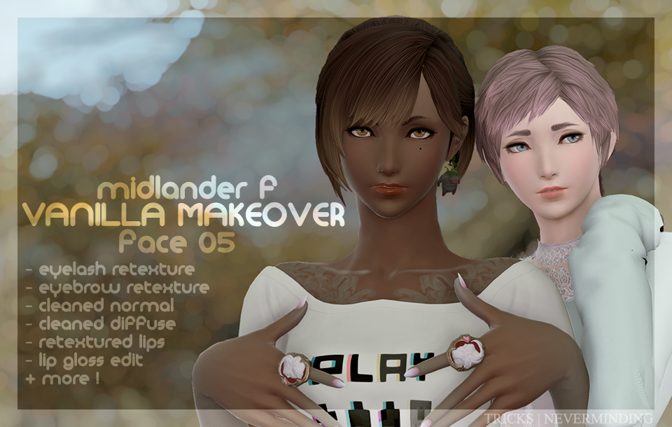 Vanilla Makeover Hyur Face 05 The Glamour Dresser Final Fantasy