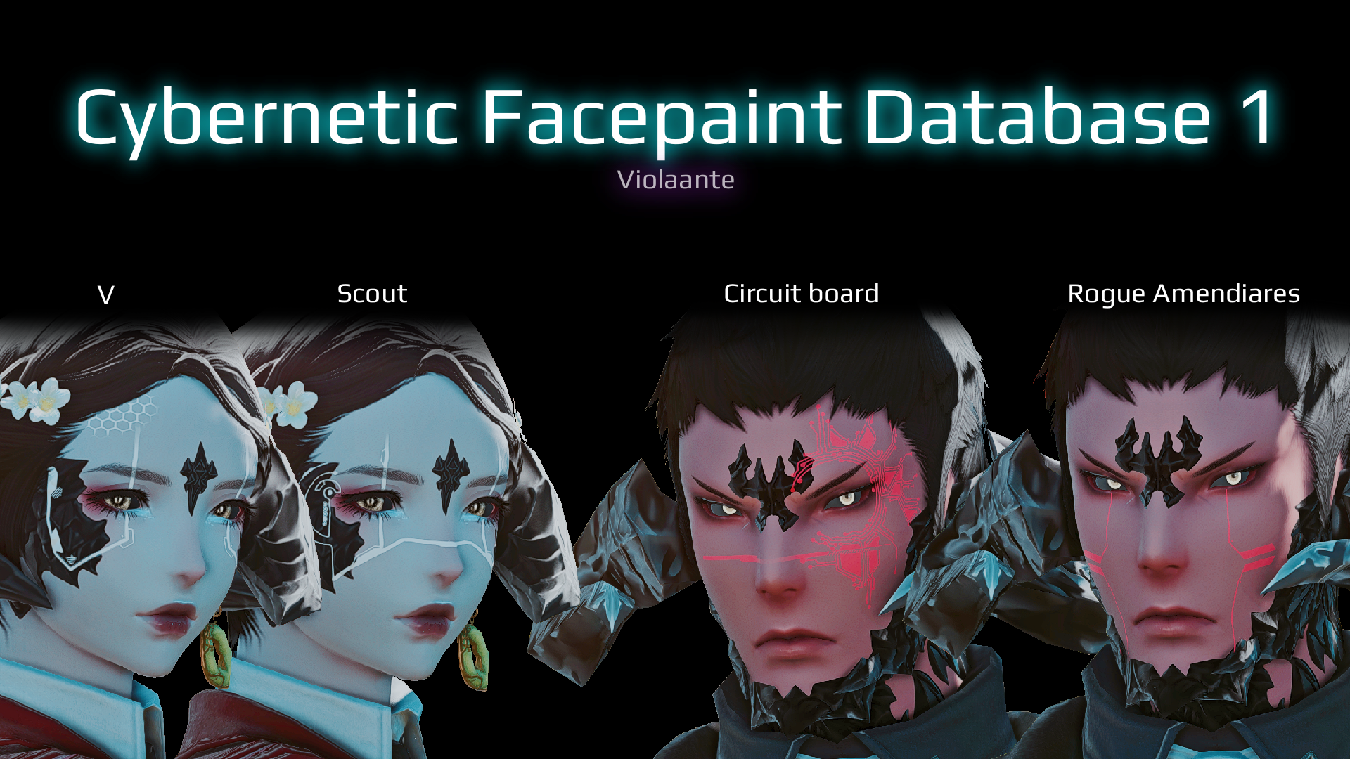 Facepaint Database 1 The Glamour Dresser Final Fantasy