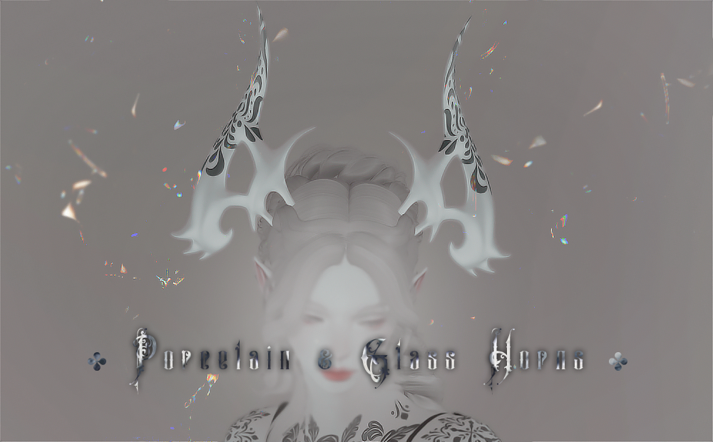 porcelain and glass II horns The Glamour Dresser Final Fantasy XIV