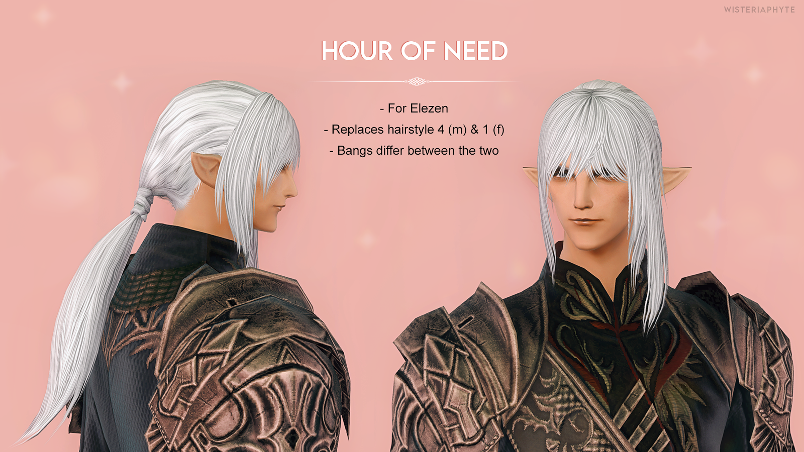 Hour of Need Elezen hair The Glamour Dresser Final Fantasy XIV Mods and More