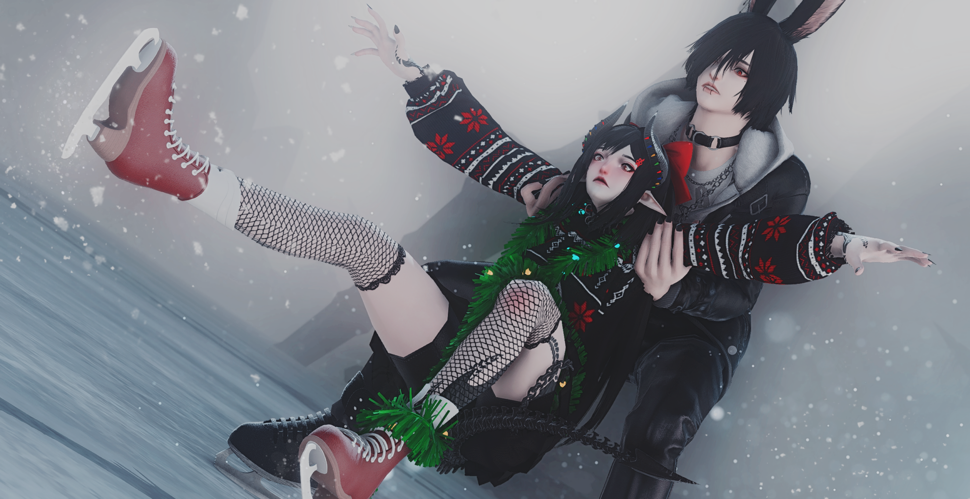 Ice Skating Accident The Glamour Dresser Final Fantasy XIV Mods and