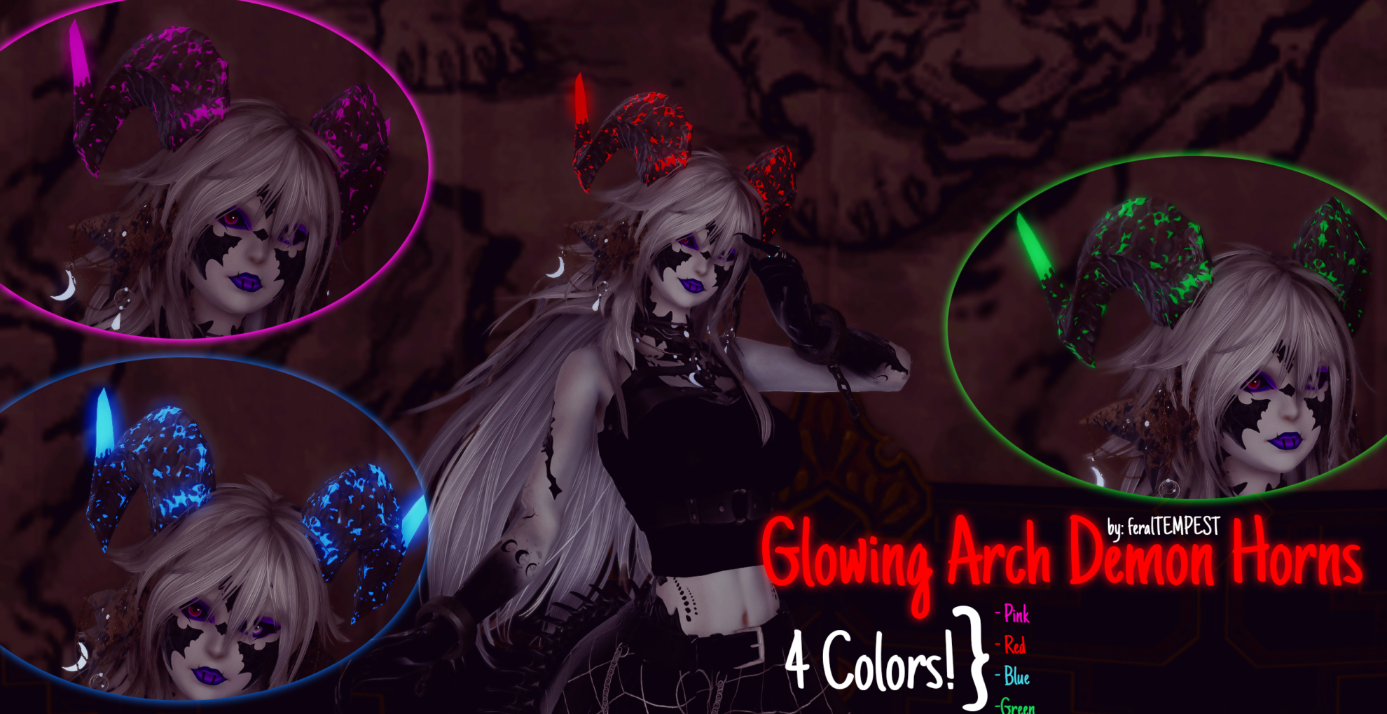 [FT] Glowy Arch Demon Horns The Glamour Dresser Final Fantasy XIV