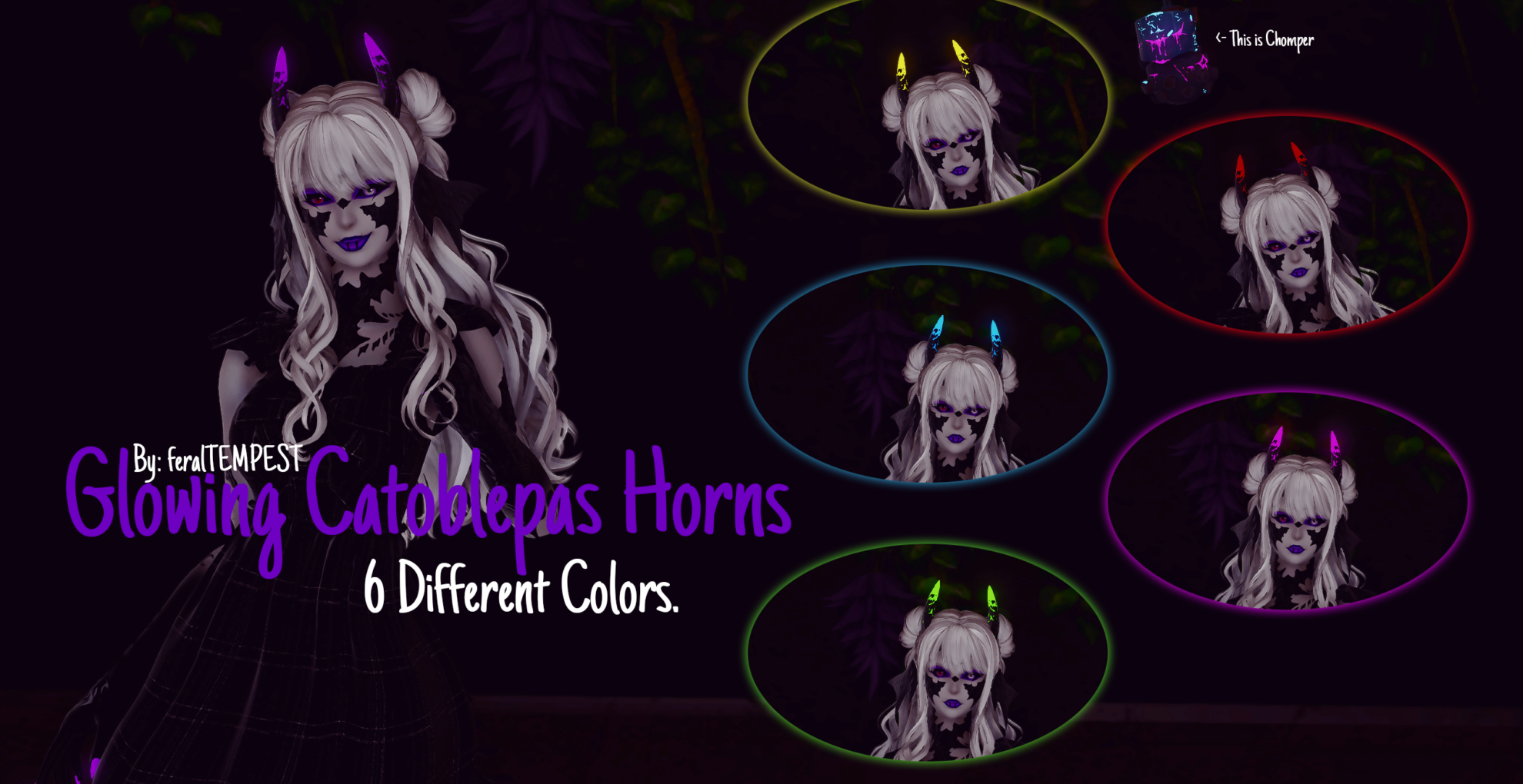 [FT] Glowing Catoblepas Horns The Glamour Dresser Final Fantasy