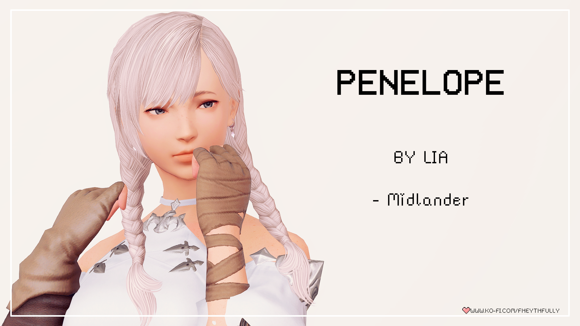 Penelope Hairstyle - The Glamour Dresser : Final Fantasy XIV Mods and More