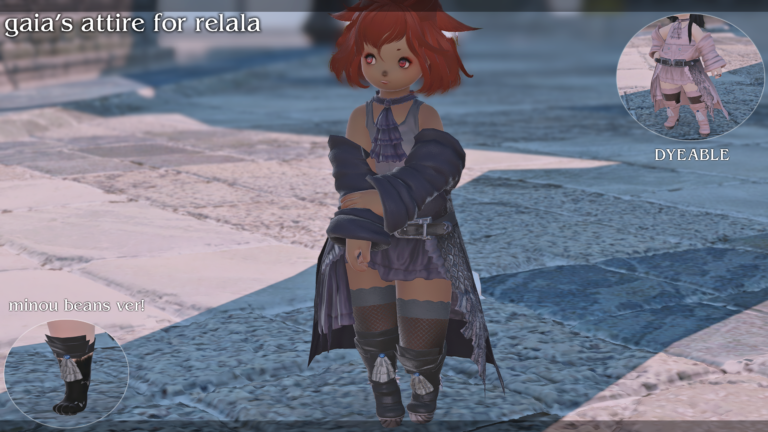 GAIA'S ATTIRE FOR RELALA - The Glamour Dresser : Final Fantasy XIV Mods ...