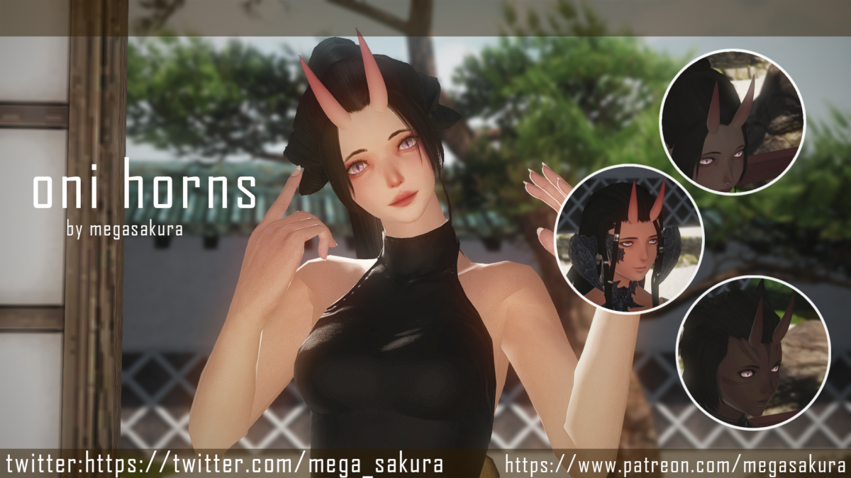 oni horns The Glamour Dresser Final Fantasy XIV Mods and More