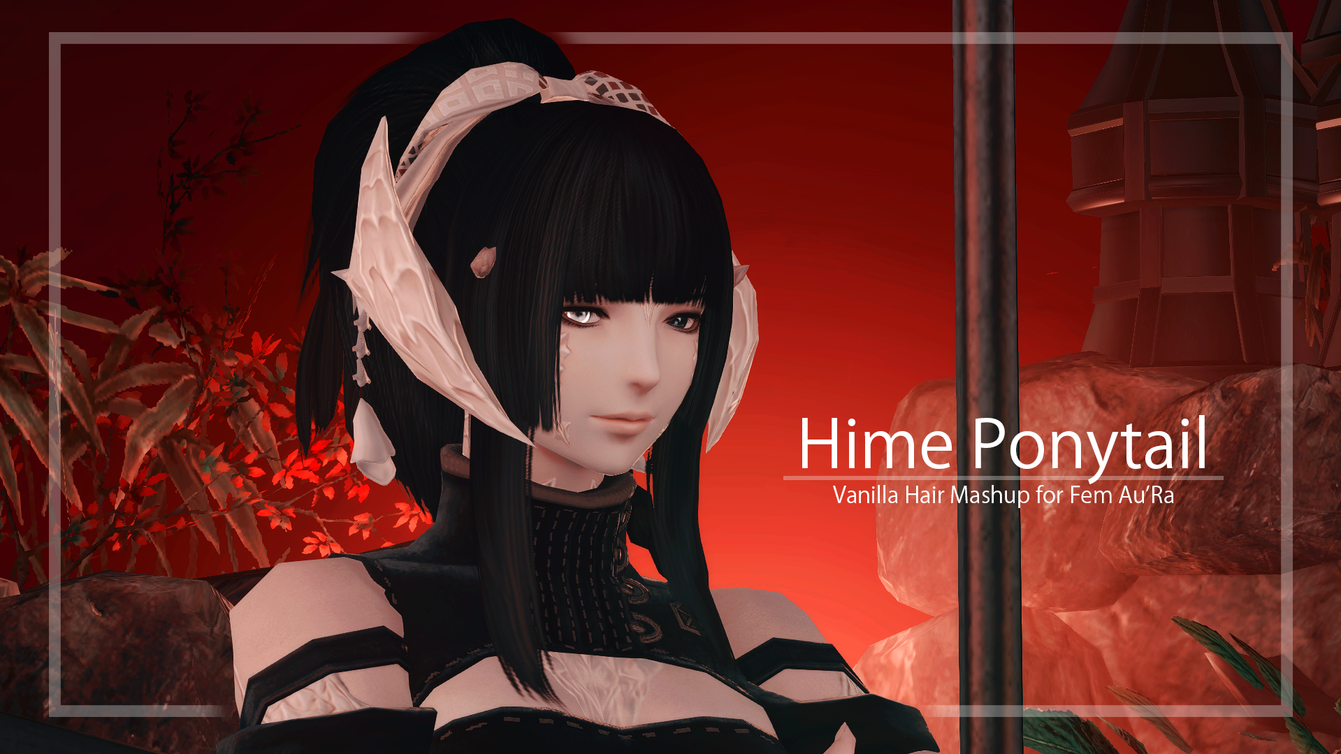 Hime Ponytail Hair Mashup The Glamour Dresser Final Fantasy XIV