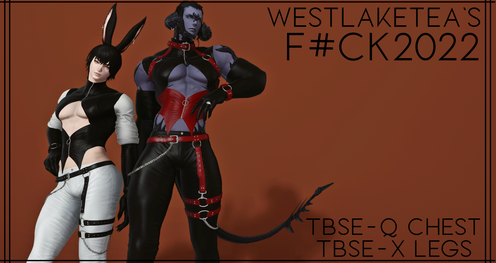 FCK2022 TBSEQ Chest, TBSEX Legs The Glamour Dresser Final Fantasy XIV Mods and More