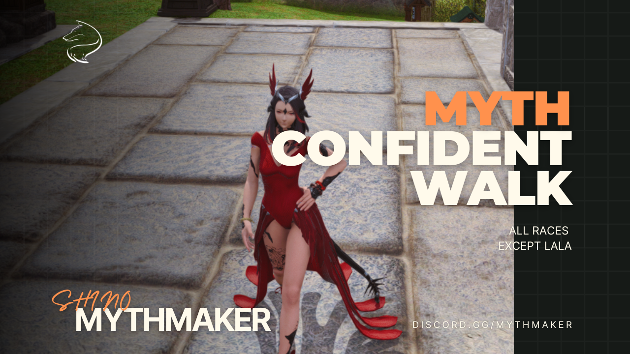 [Myth] Confident Walk Animation The Glamour Dresser Final Fantasy