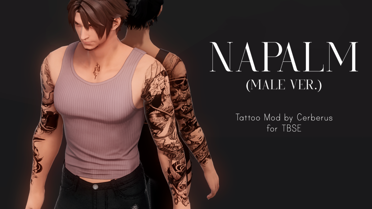 [DT UPDATE] Napalm (Male Tattoo) - The Glamour Dresser : Final Fantasy ...