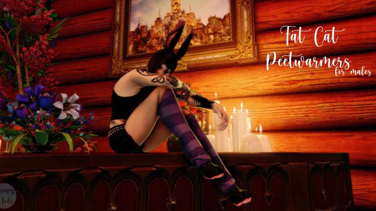 🐾Fat Cat Peetwarmers for males The Glamour Dresser Final Fantasy
