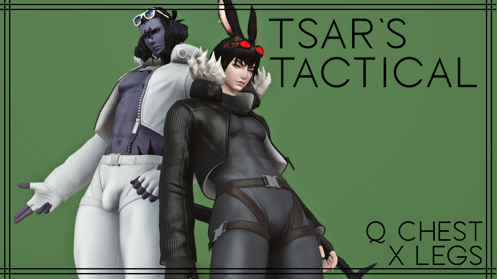 Tactical TBSEQ Chest, TBSEX Legs The Glamour Dresser Final Fantasy XIV Mods and More