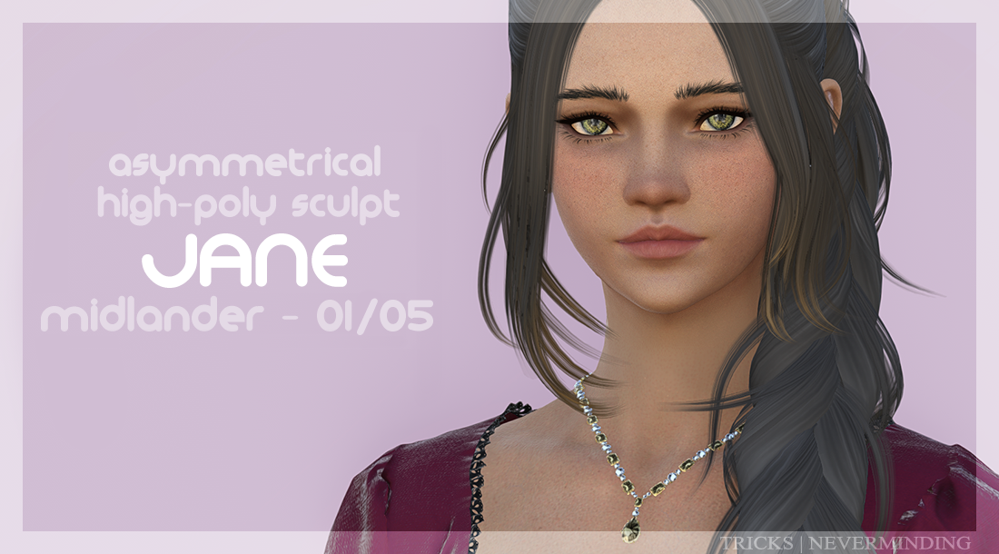 ❈ Jane - High-Poly Sculpt! ❈ - The Glamour Dresser : Final 