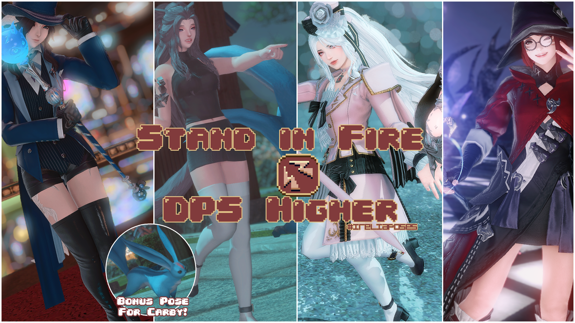 [Pose Pack] Stand in Fire, DPS Higher