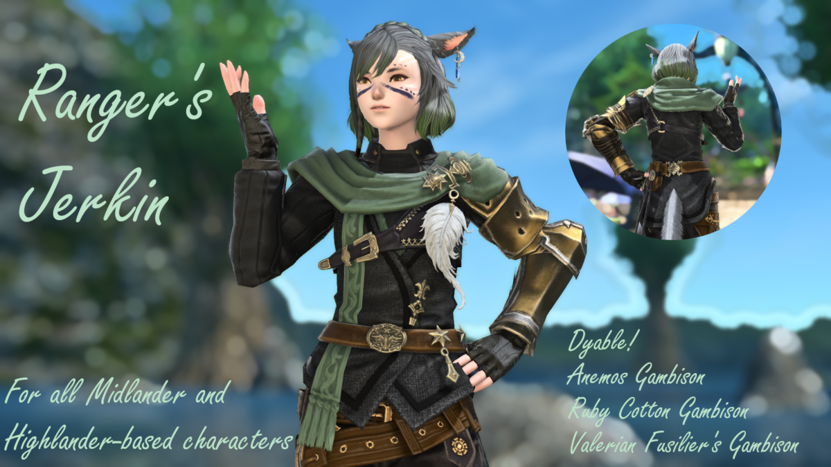 Ranger's Jerkin - The Glamour Dresser : Final Fantasy XIV Mods and More