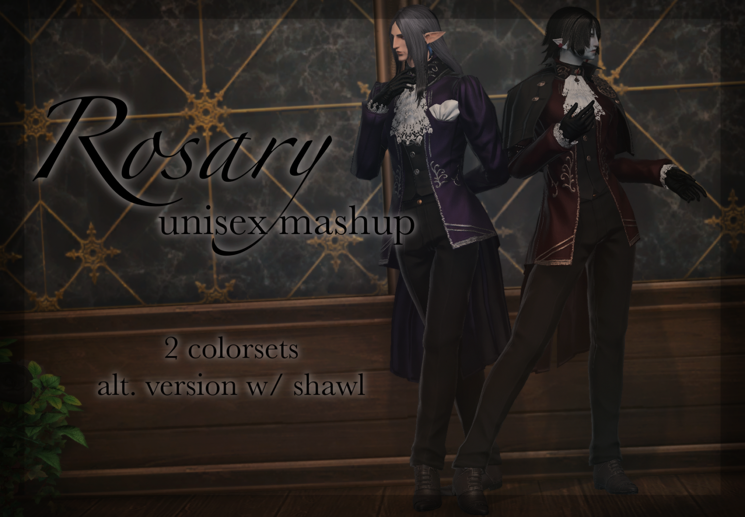 rosary (unisex mashups) The Glamour Dresser Final Fantasy XIV Mods