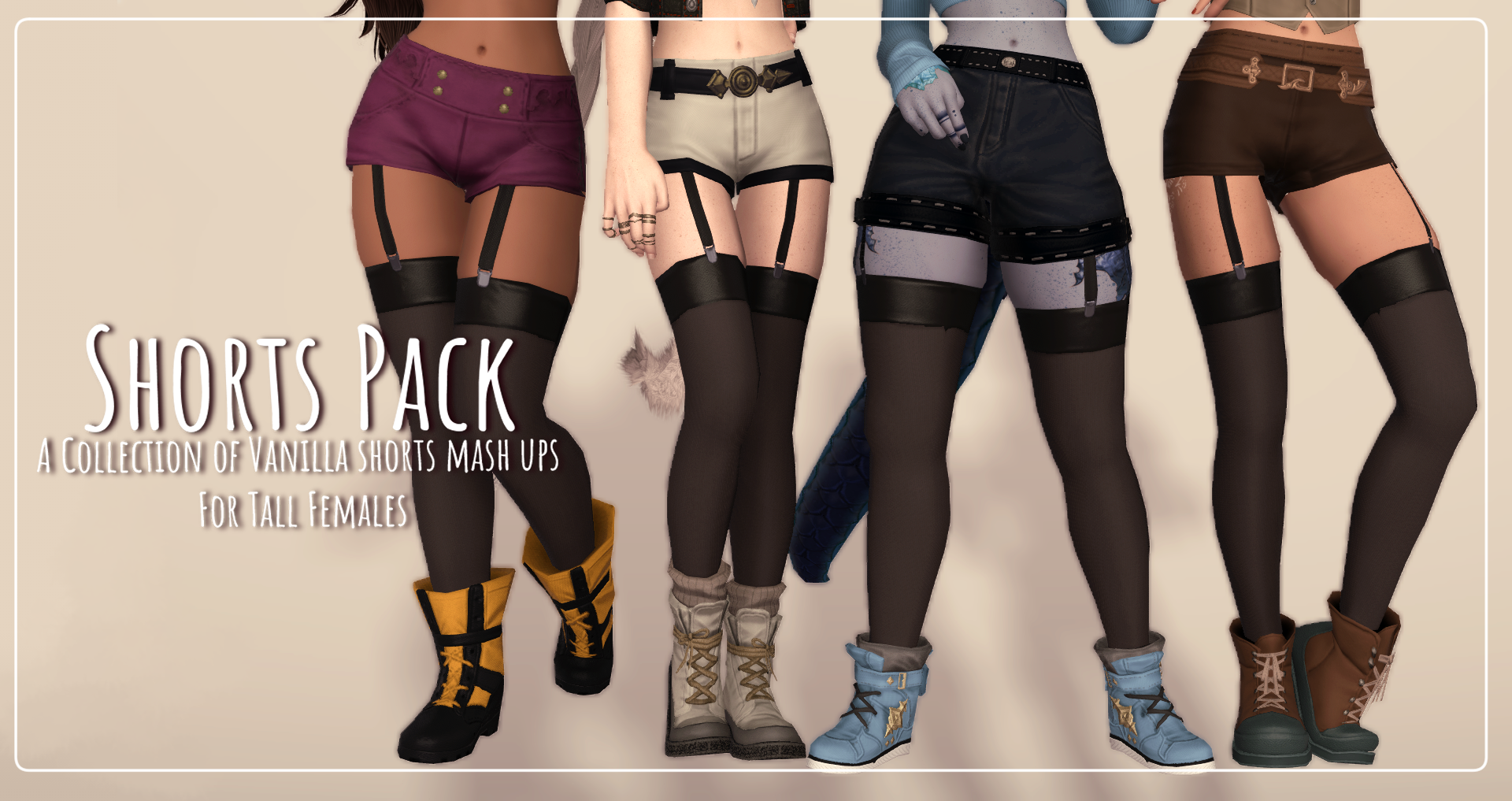 Shorts Pack The Glamour Dresser Final Fantasy XIV Mods and More