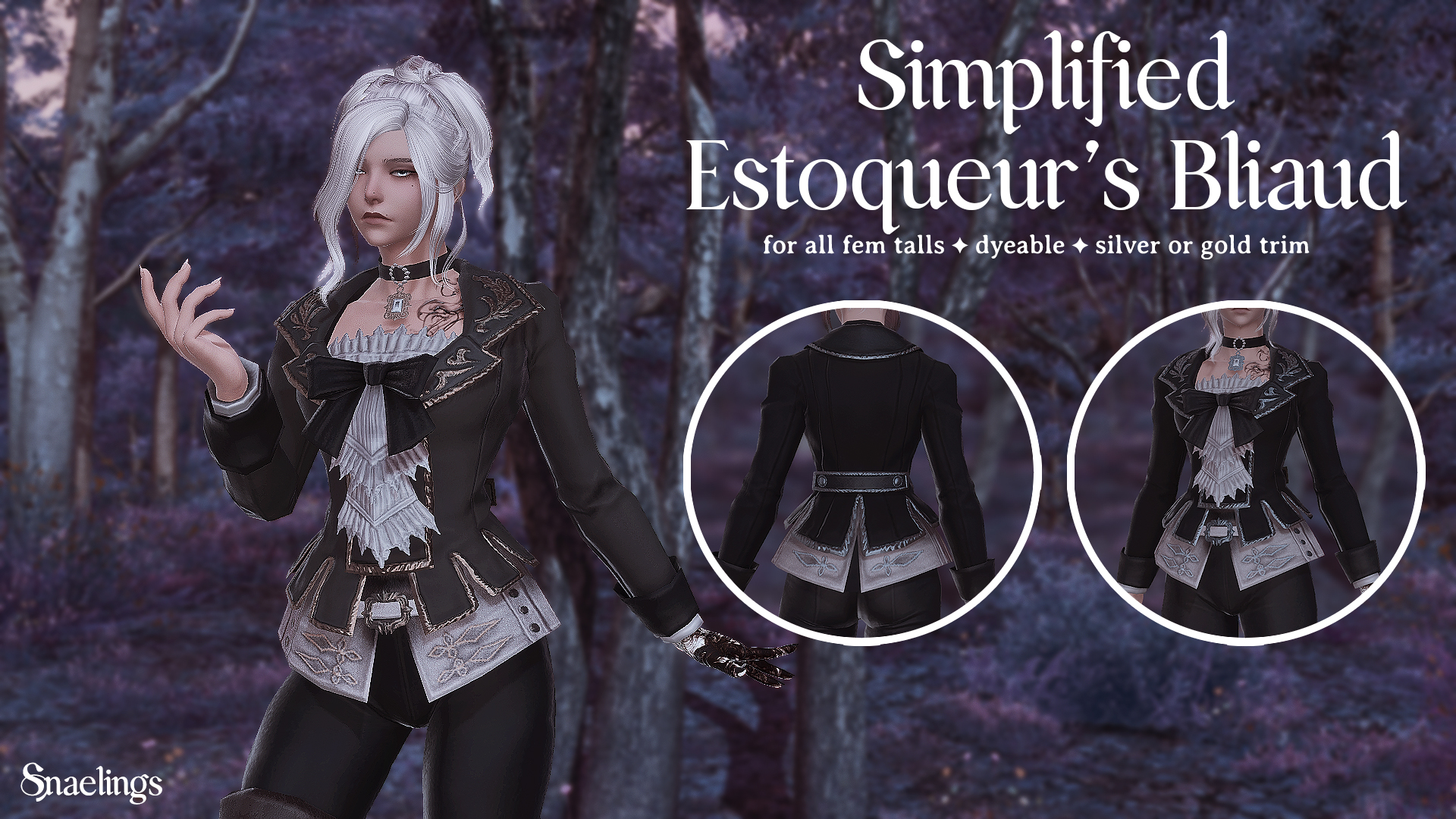 Simplified Estoqueur's Bliaud The Glamour Dresser Final Fantasy XIV
