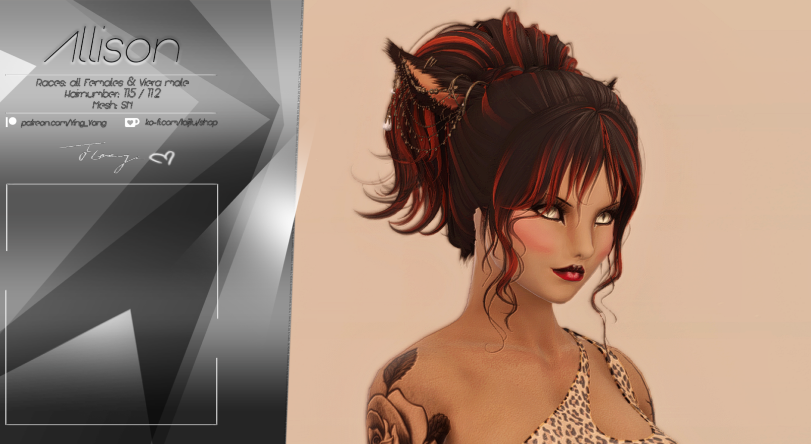 Ying&Yang's Saloon, FFXIV Mod creator at The Glamour Dresser