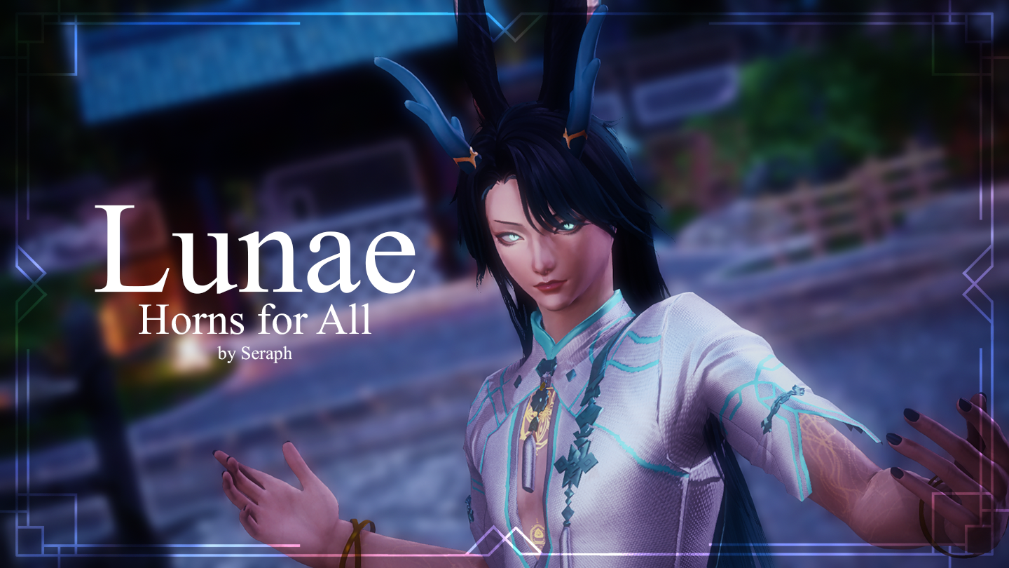 Lunae Horns for All The Glamour Dresser Final Fantasy XIV Mods
