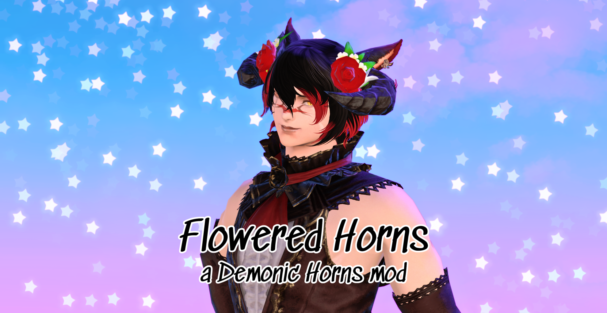 Flowered Horns The Glamour Dresser Final Fantasy XIV Mods and More