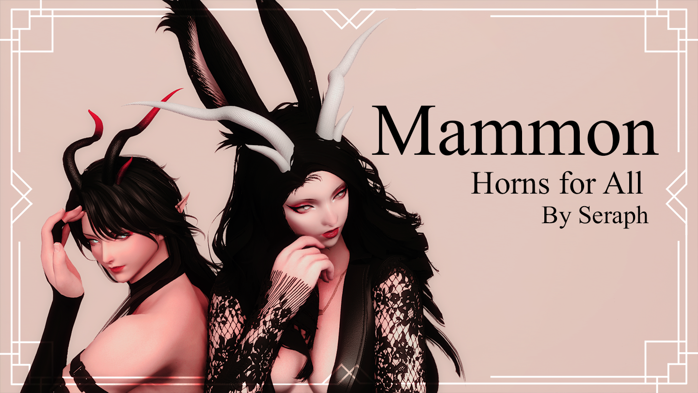 Mammon Horns for All The Glamour Dresser Final Fantasy XIV Mods