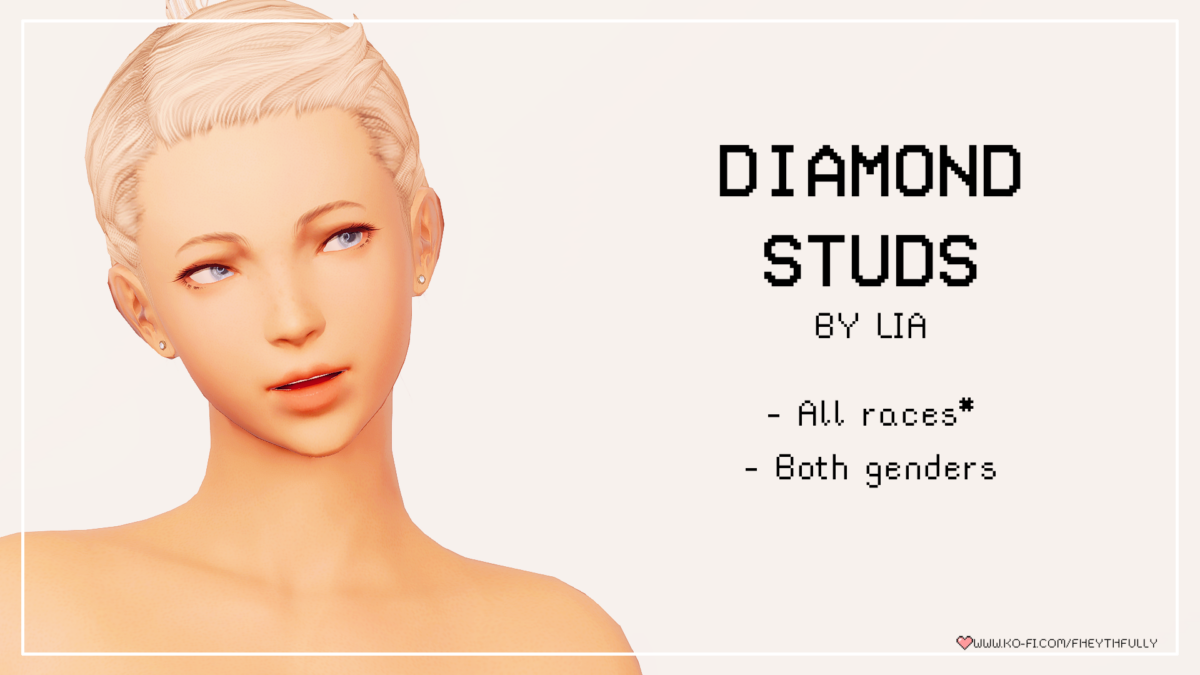 Diamond Studs - The Glamour Dresser : Final Fantasy XIV Mods and More