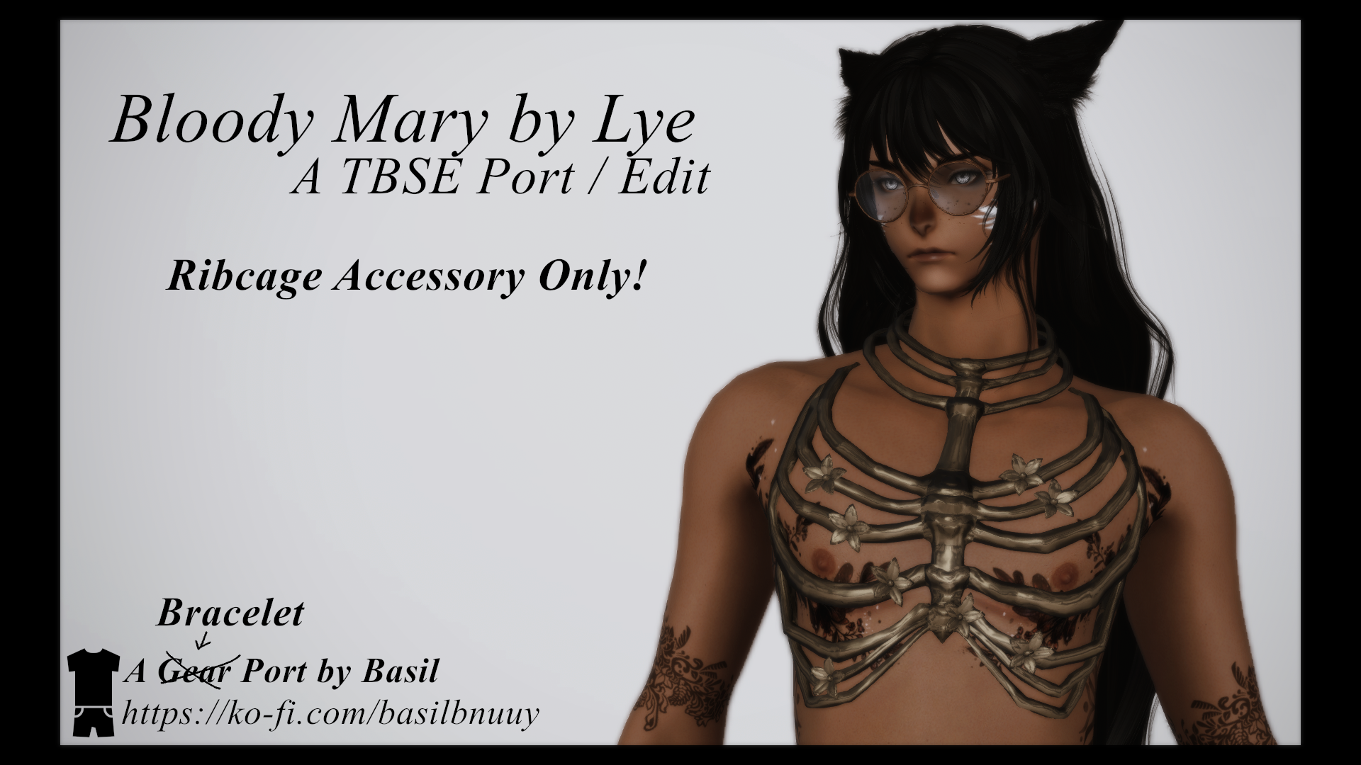 Bloody Mary by Lye Ribcage TBSE Accessory The Glamour Dresser Final Fantasy XIV Mods and More