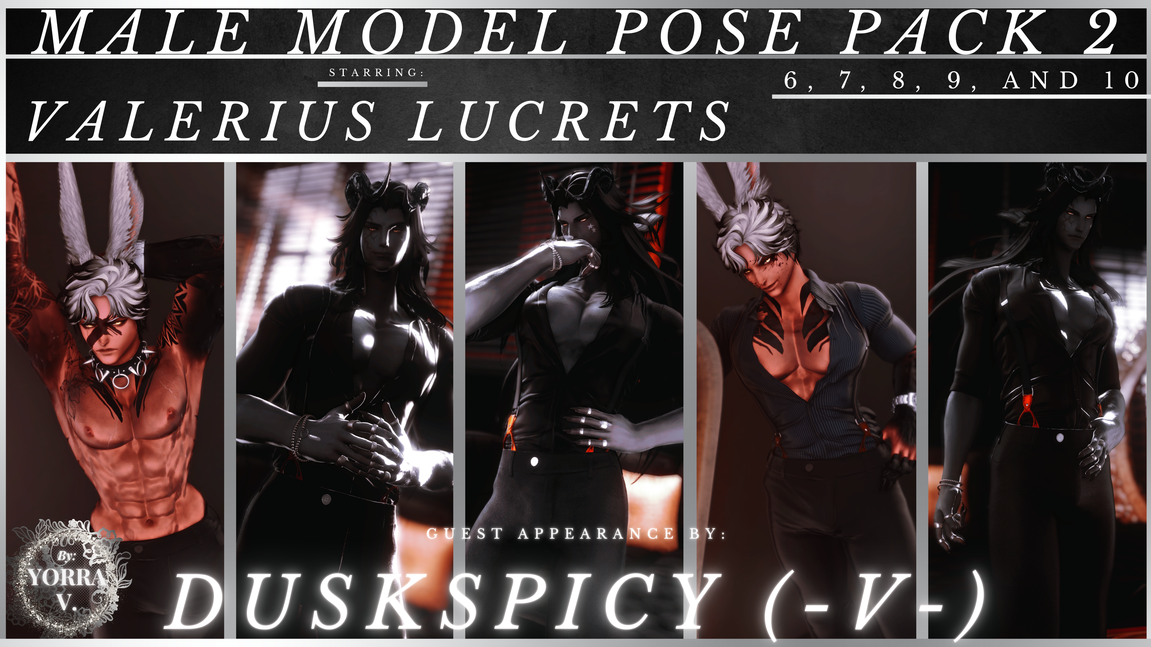 Male Model Pose Pack 2: 6-10