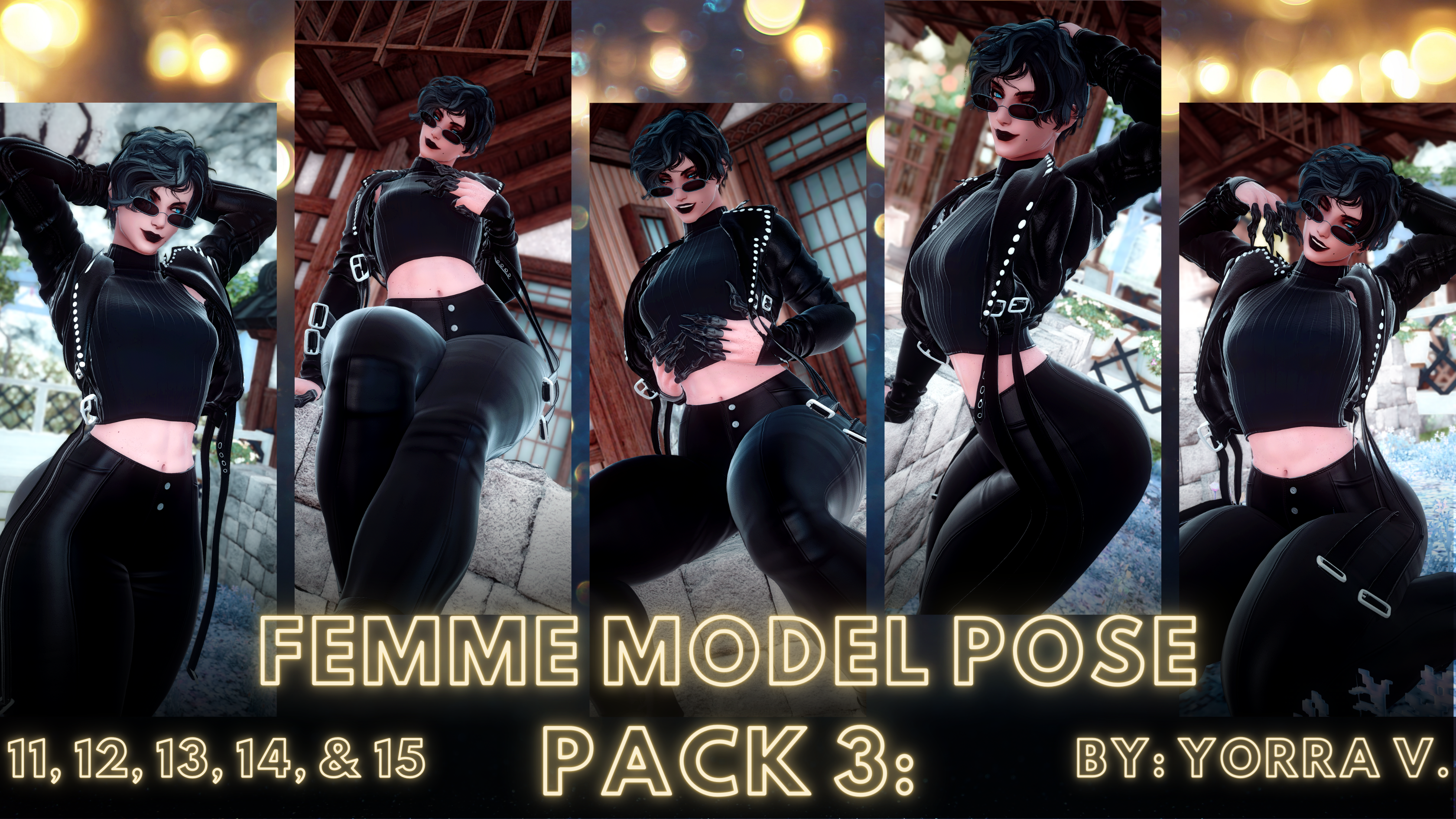 Femme Model Pose Pack 3: 11-15