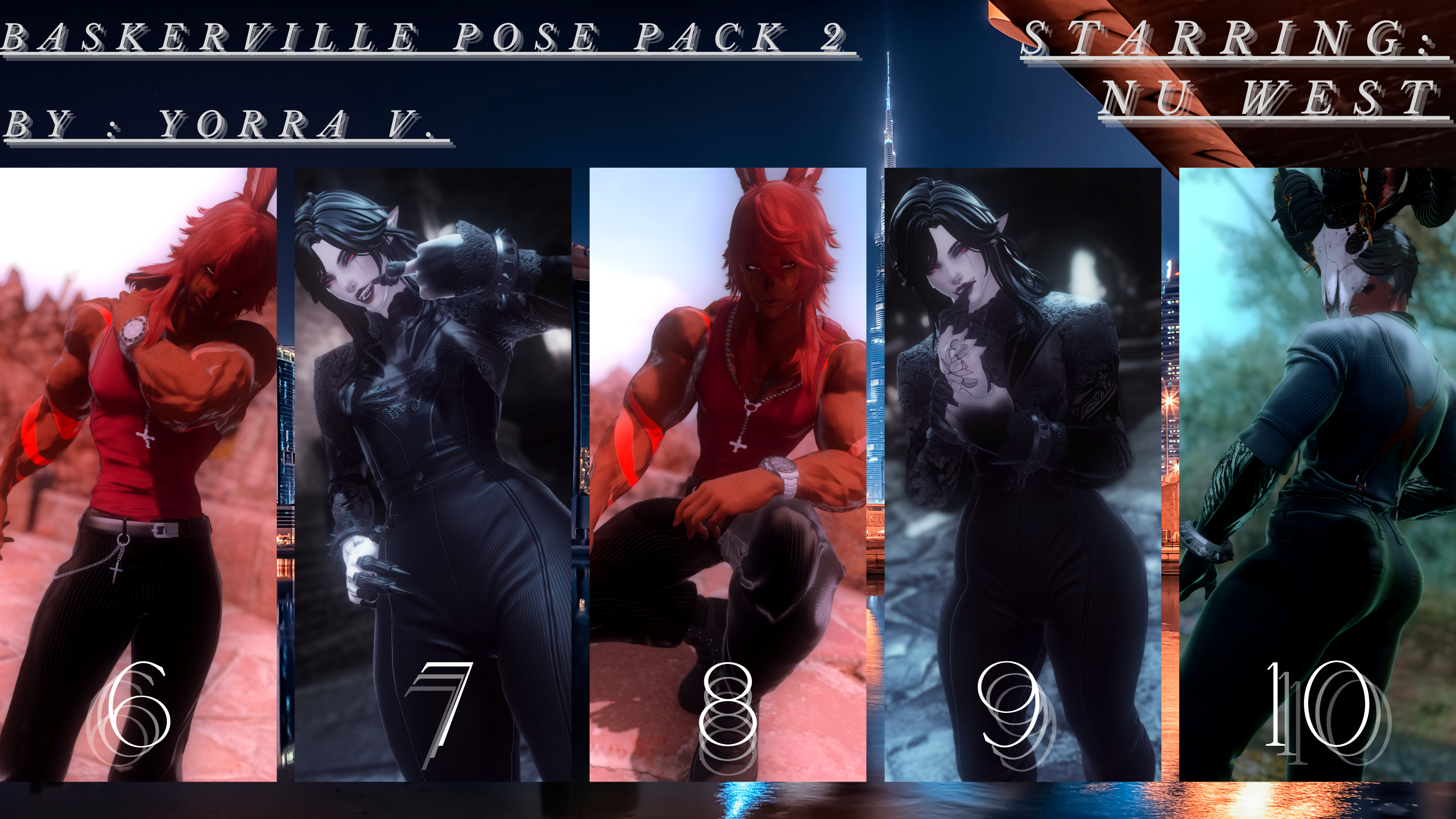 Baskerville Pose Pack 2: 6-10