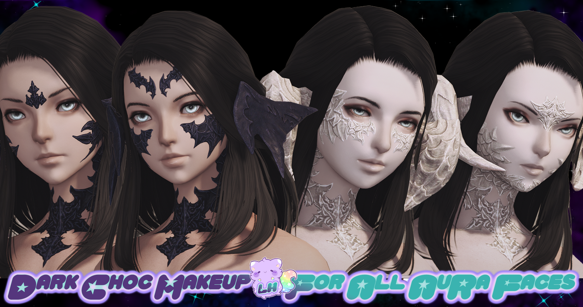 Dark Choc - Au Ra Make Up - The Glamour Dresser : Final Fantasy