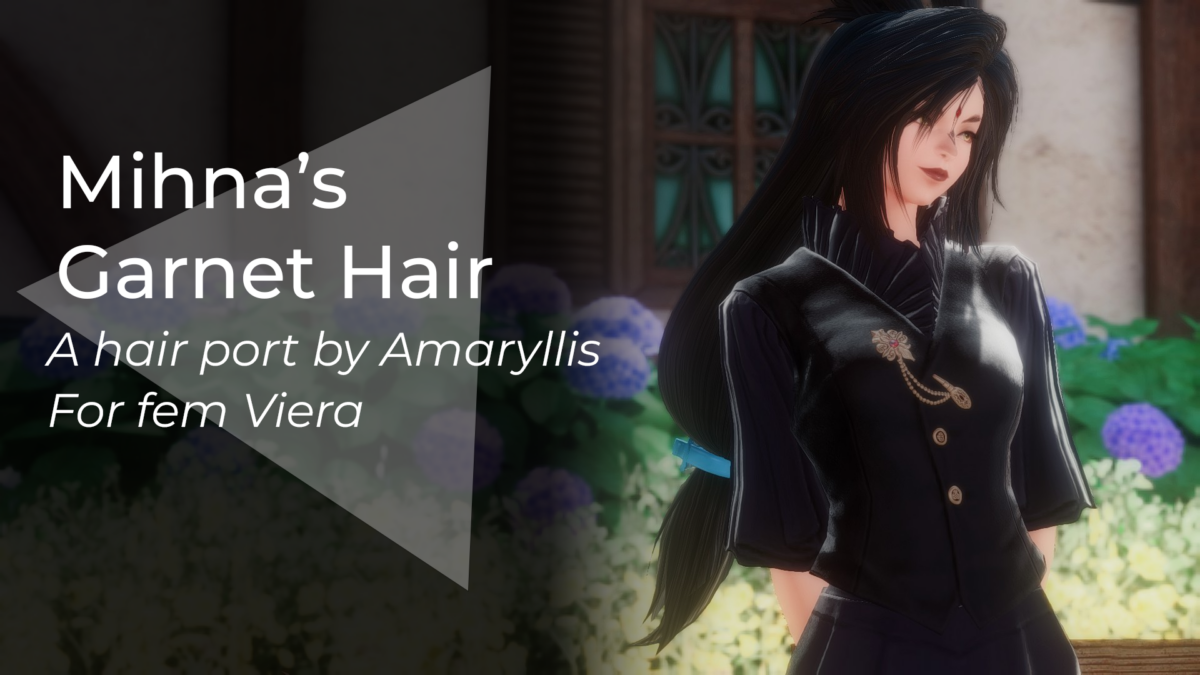Mihna's Garnet Hair - The Glamour Dresser : Final Fantasy XIV Mods and More