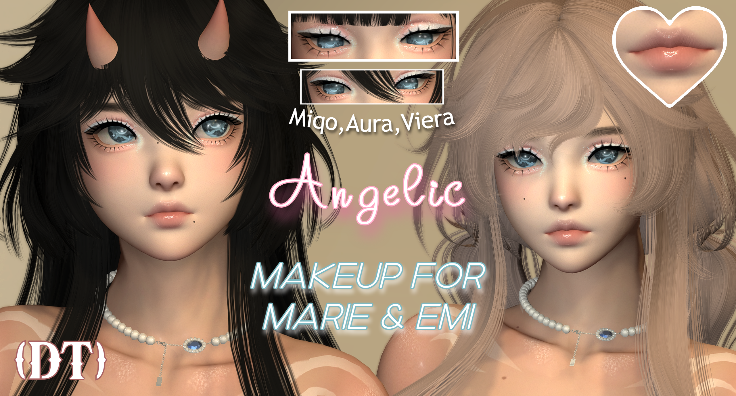 Premium Content: Angelic ~[MAKEUP FOR EMI,MARIE] miqo,aura,viera (MODPACK) DT! + LOOSE FILES