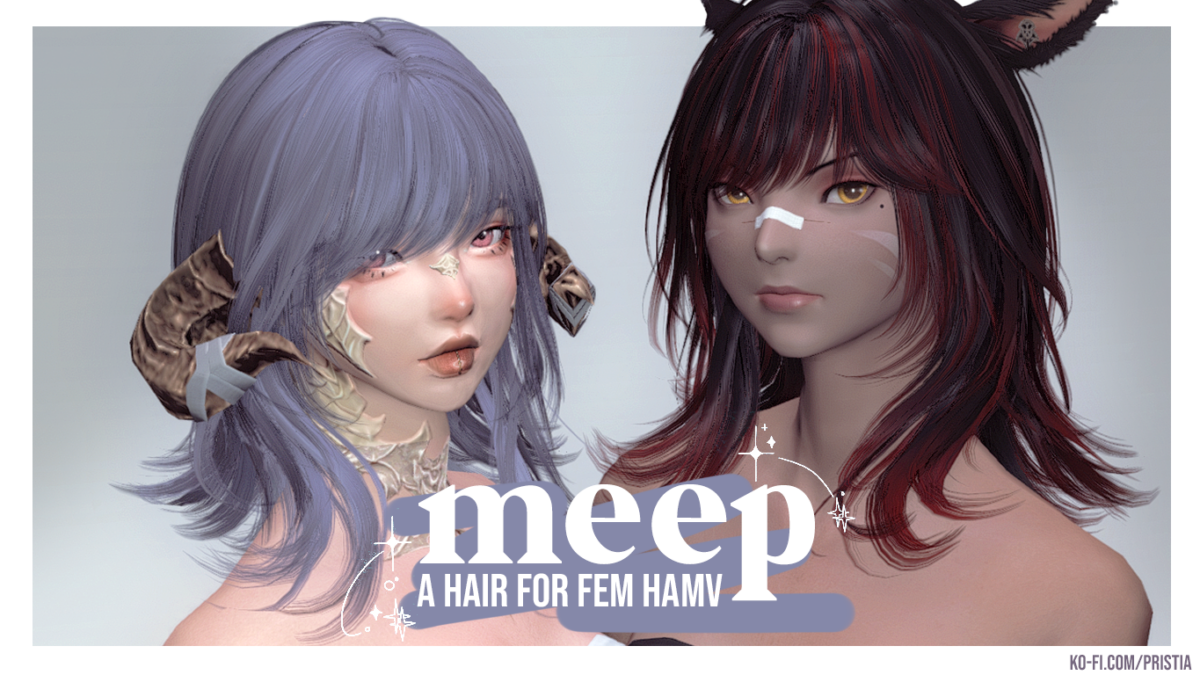 meep! a hair for fem hamv The Glamour Dresser Final Fantasy XIV