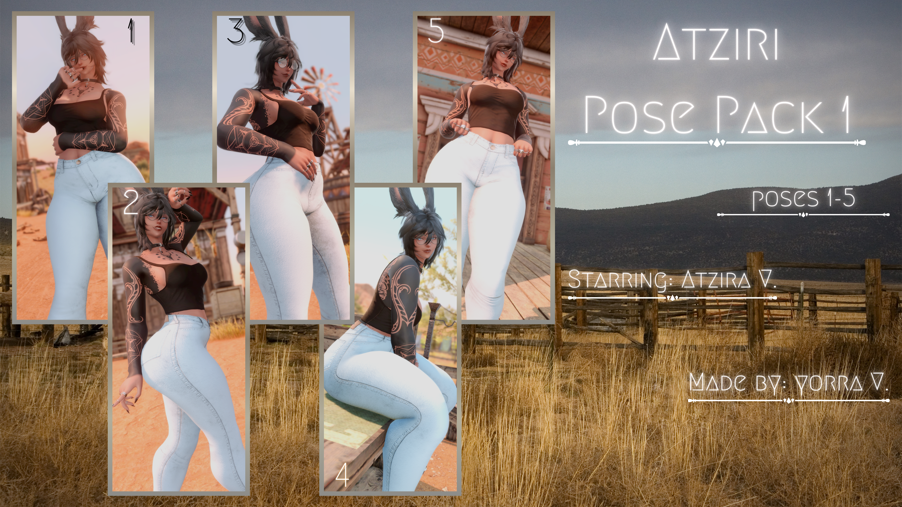 Atziri Pose Pack 1: 1-5