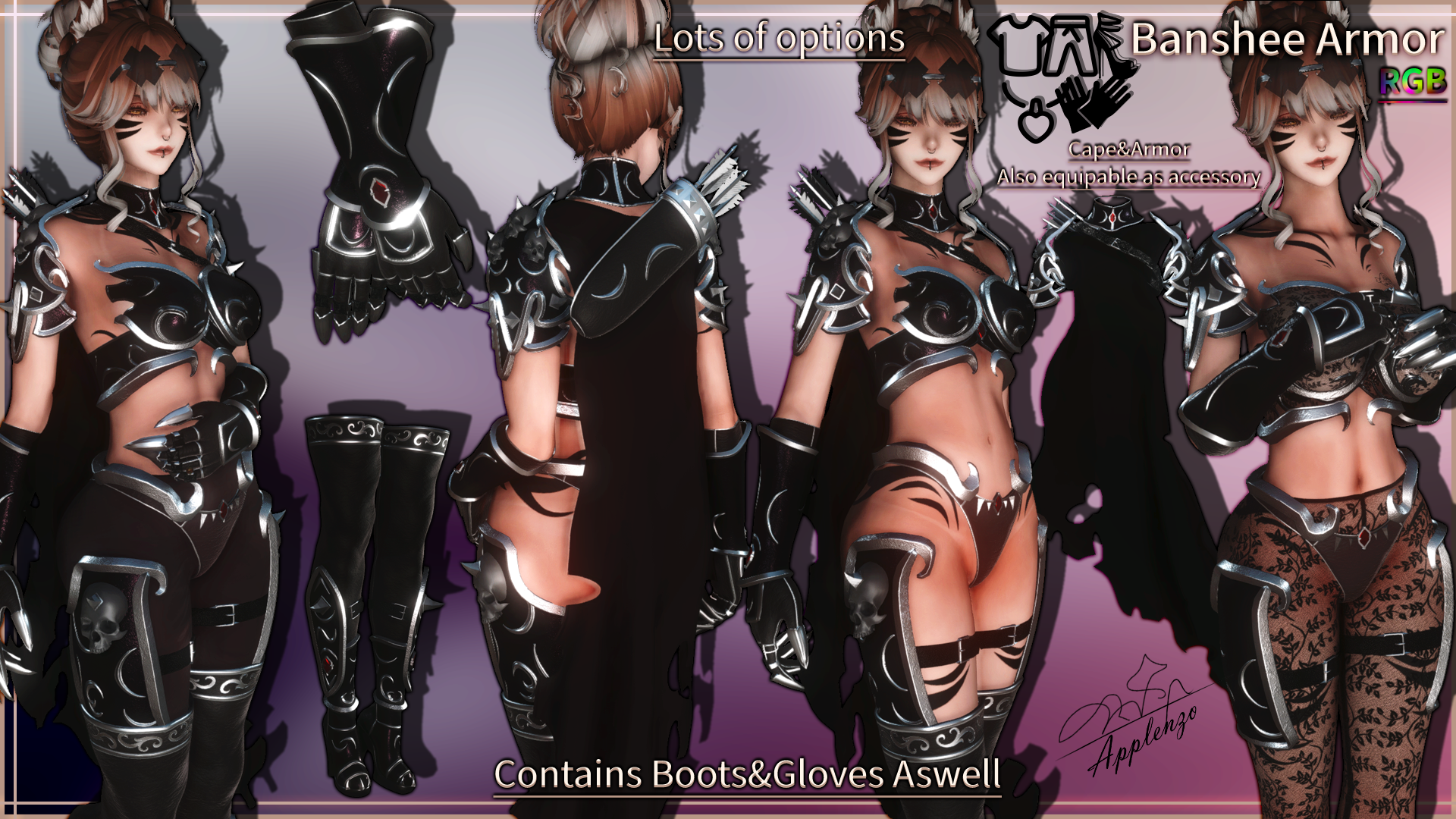 Premium Content: [Holo] Banshee Armor V1.1op – Lots of sizes