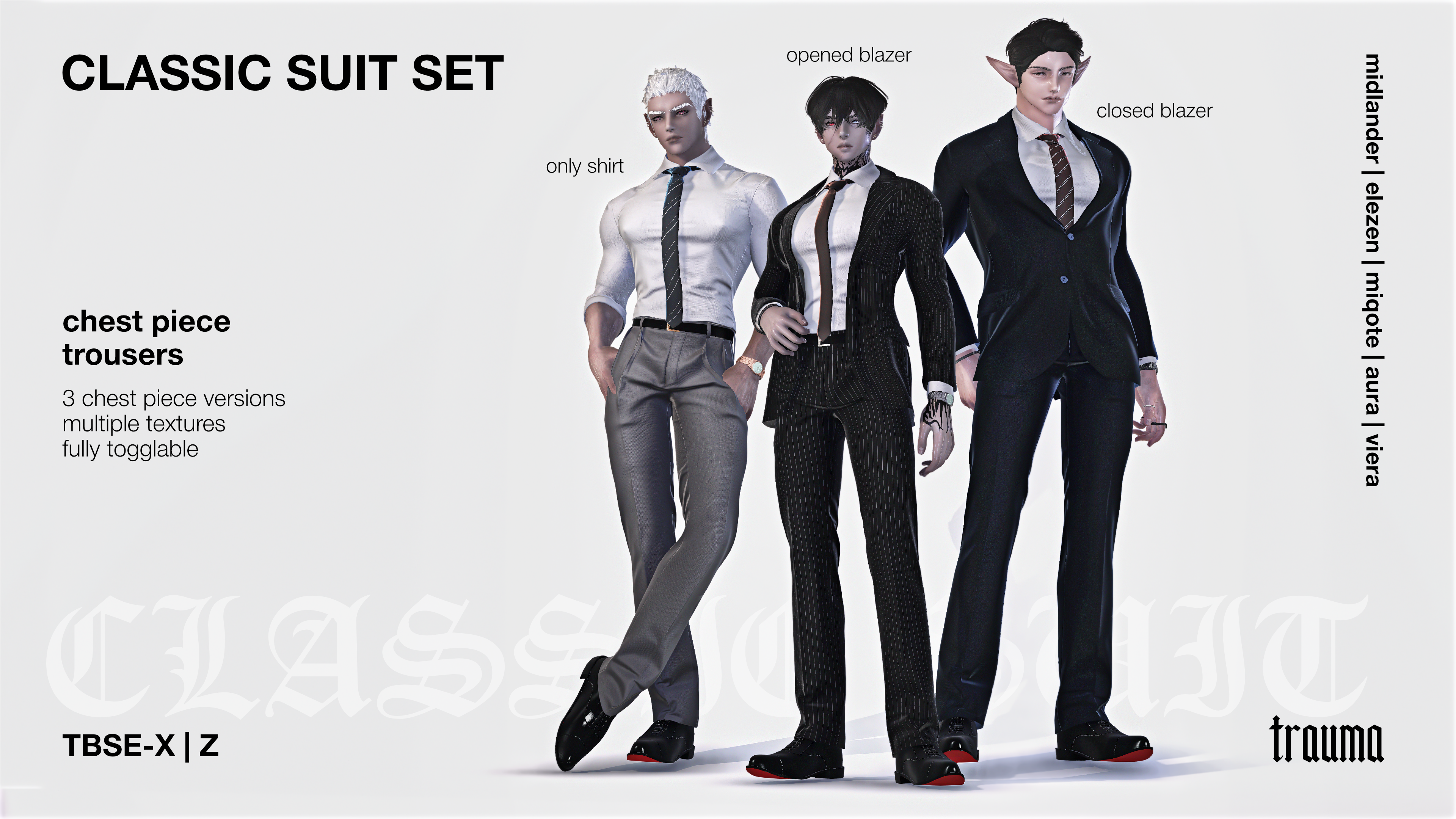 Premium Content: CLASSIC SUIT SET [TBSE-X,Z]