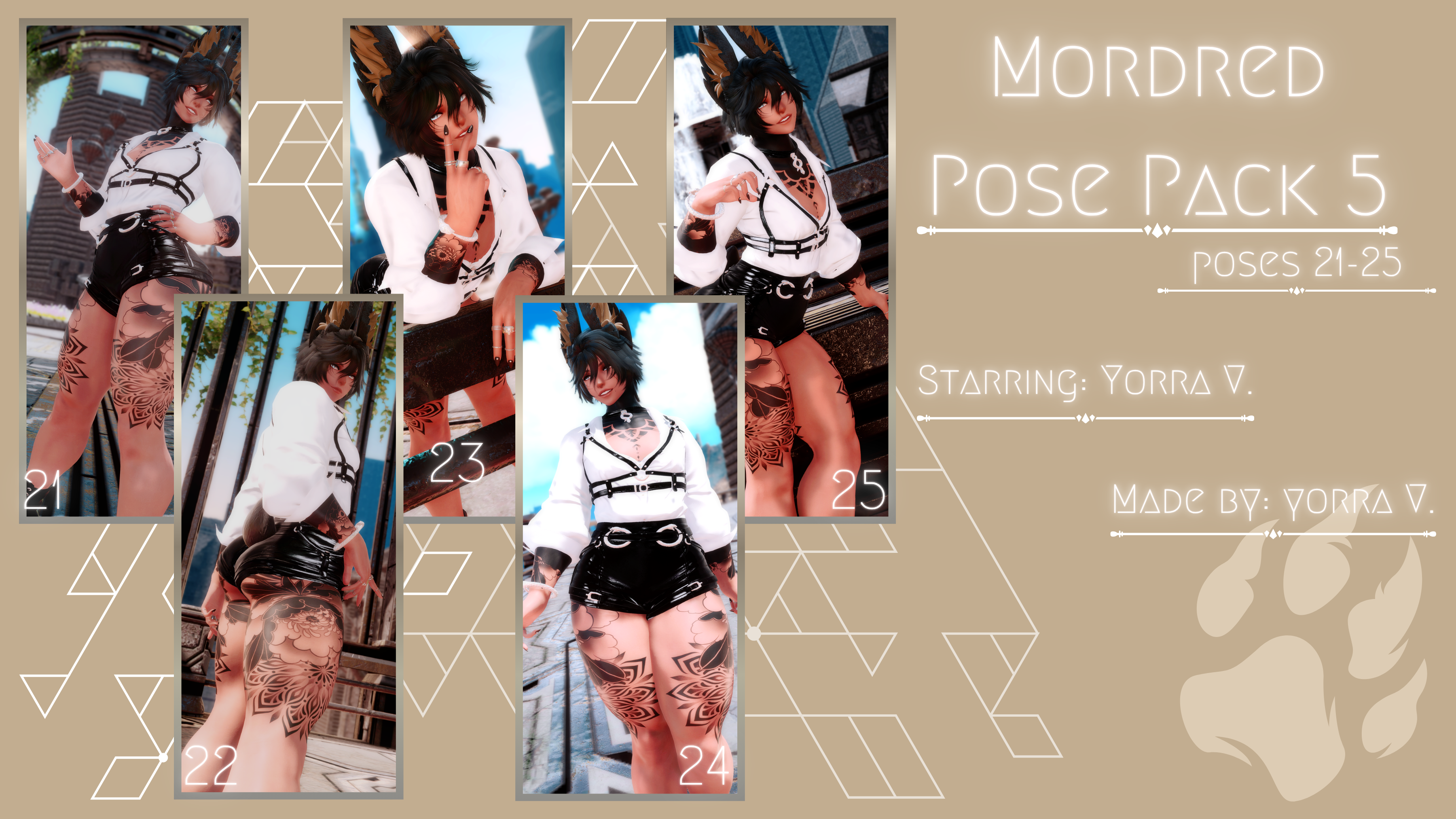 Mordred Pose Pack 5: 21-25