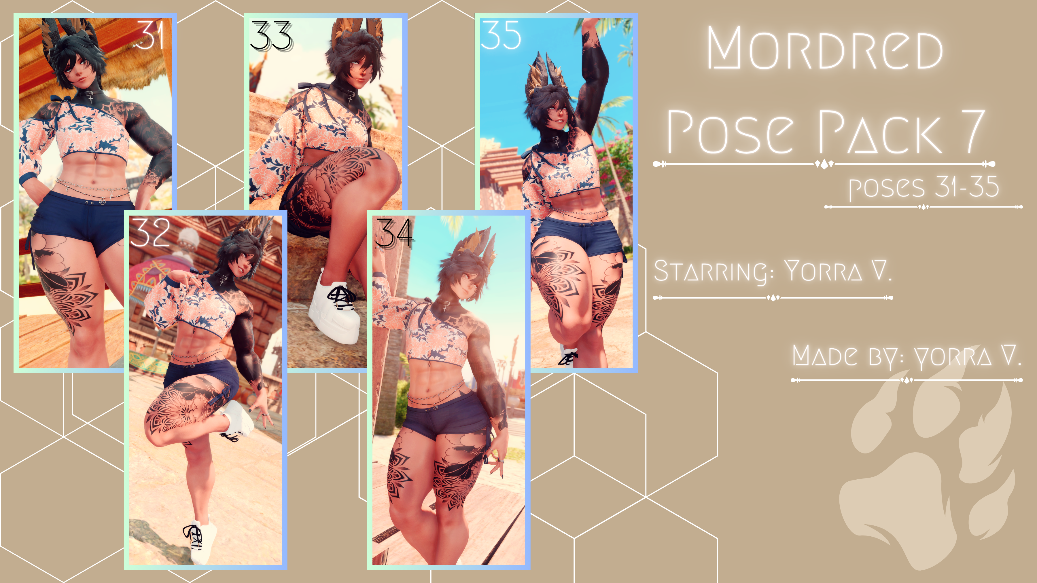 Mordred Pose Pack 7: 31-35
