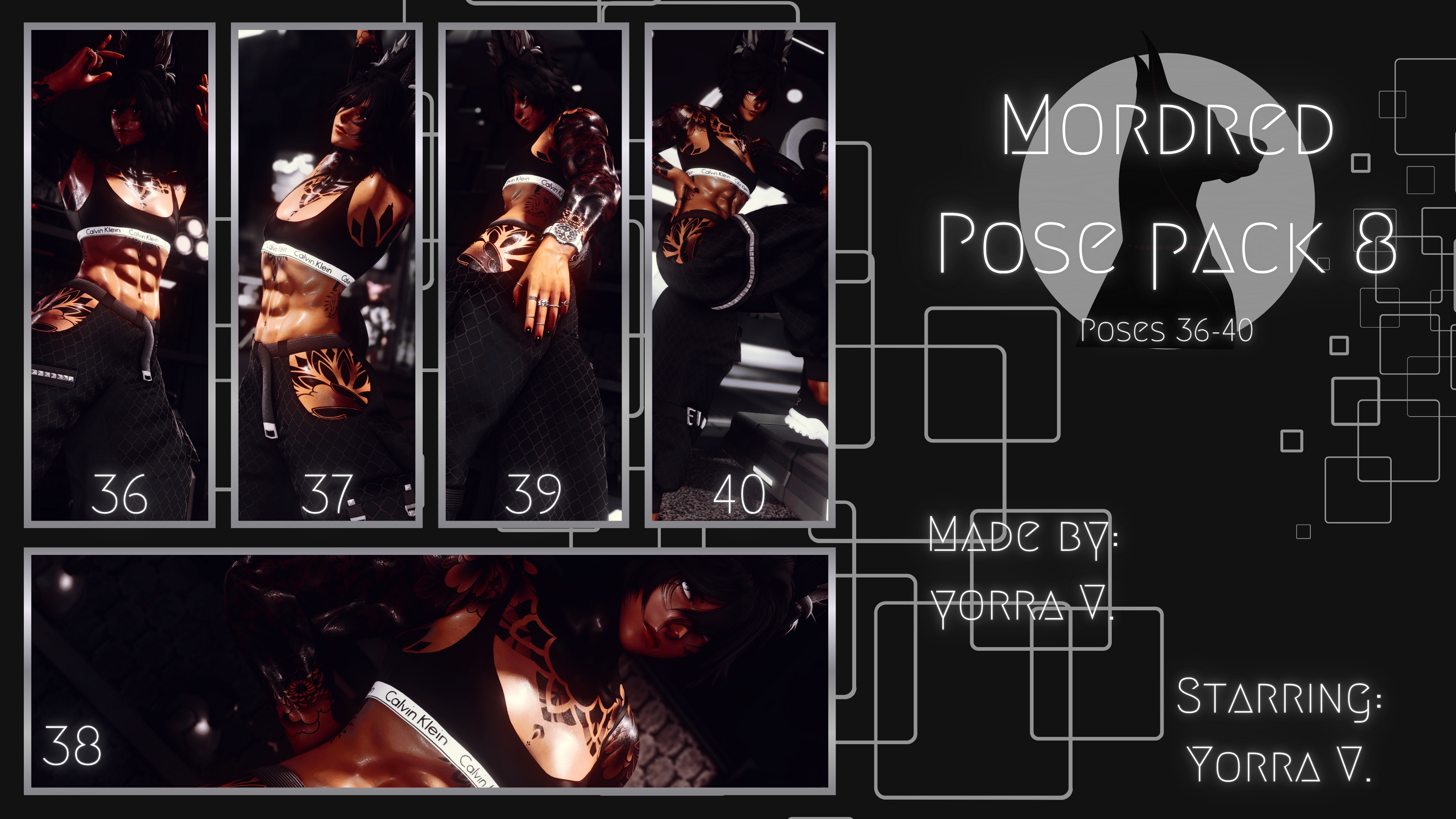 Mordred Pose Pack 8: 36-40