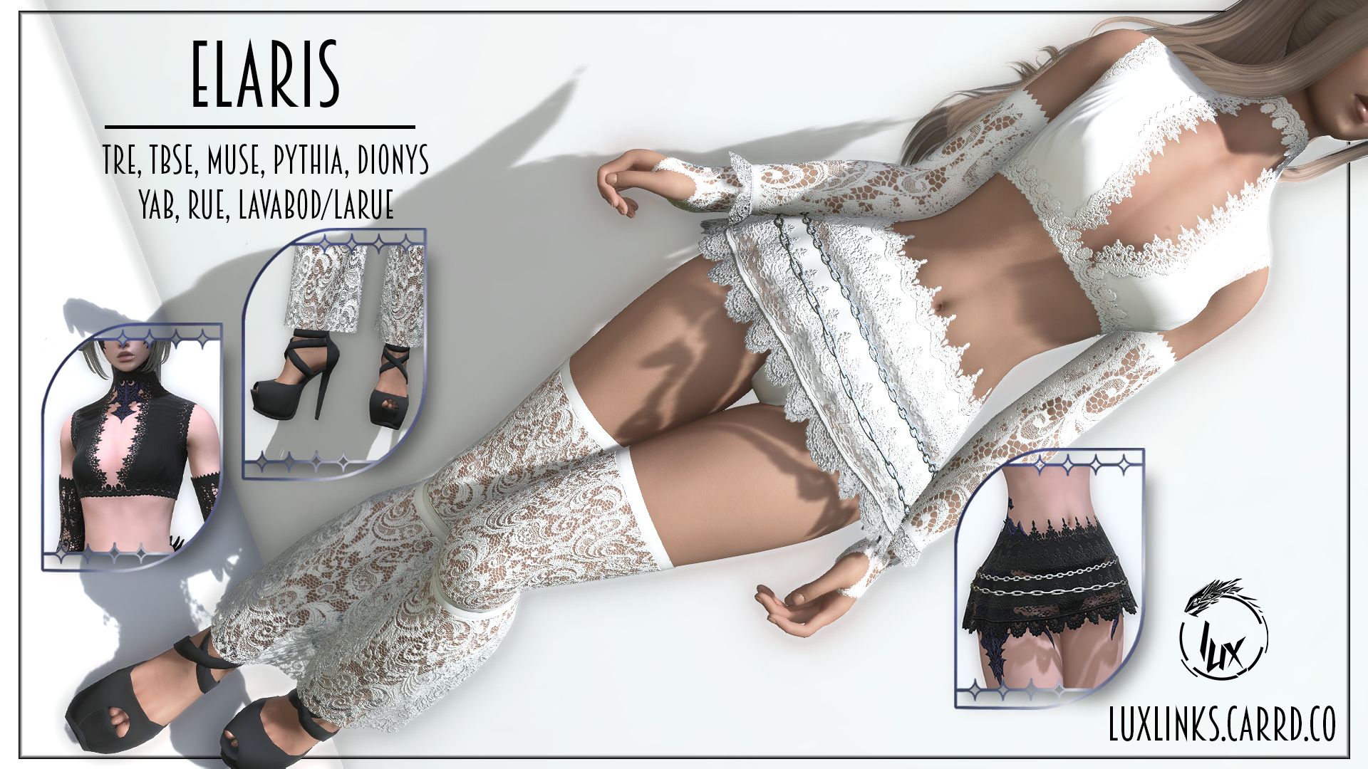 Premium Content: Elaris [Tre, TBSE, Muse, Pythia, Dionys, YAB, Rue, Lavabod/Larue]