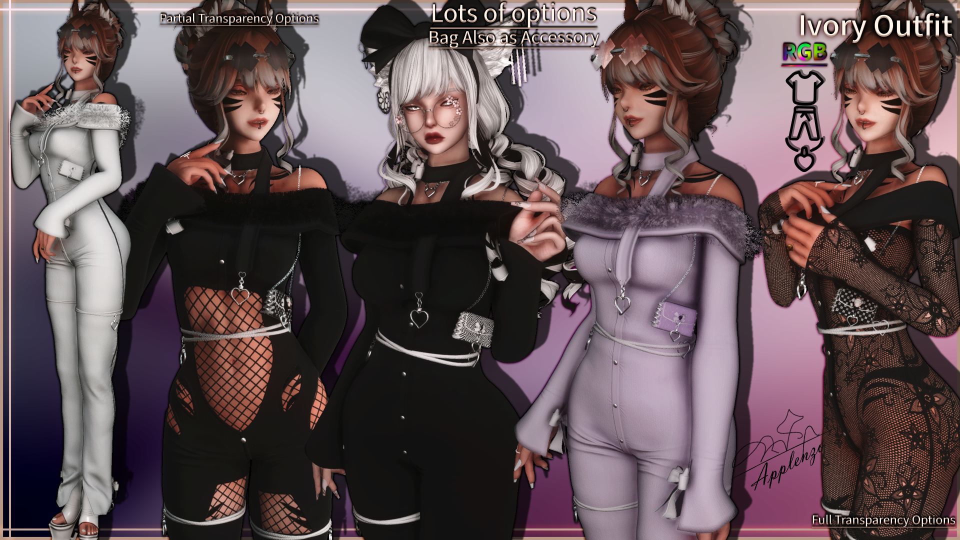 Premium Content: [Holo] Ivory Outfit V1.1op – Lots of sizes