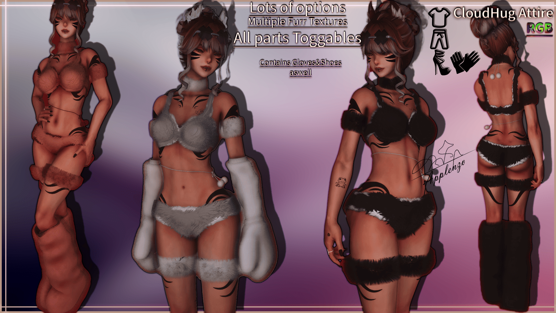Premium Content: [Holo] CloudHug Furr Outfit – Lots of sizes