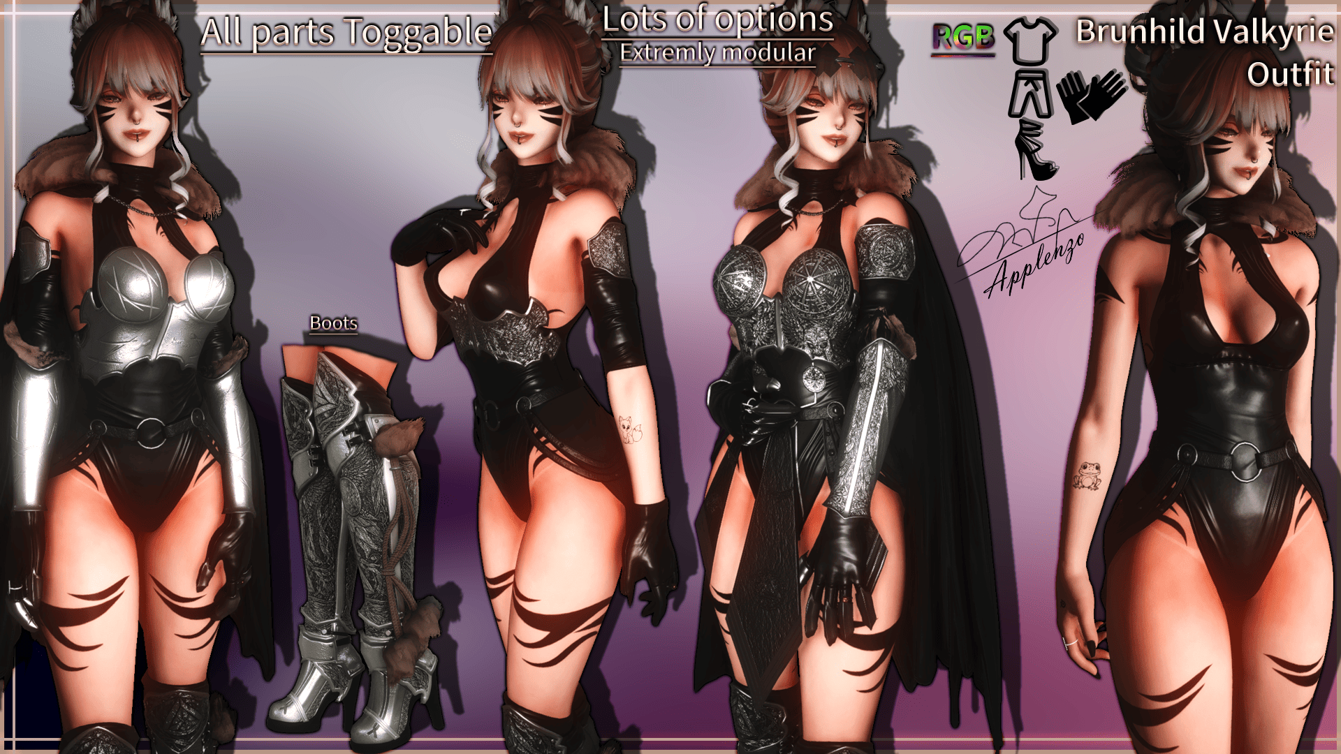 Premium Content: [Holo] Brunhild Valkyrie Outfit – Lots of sizes