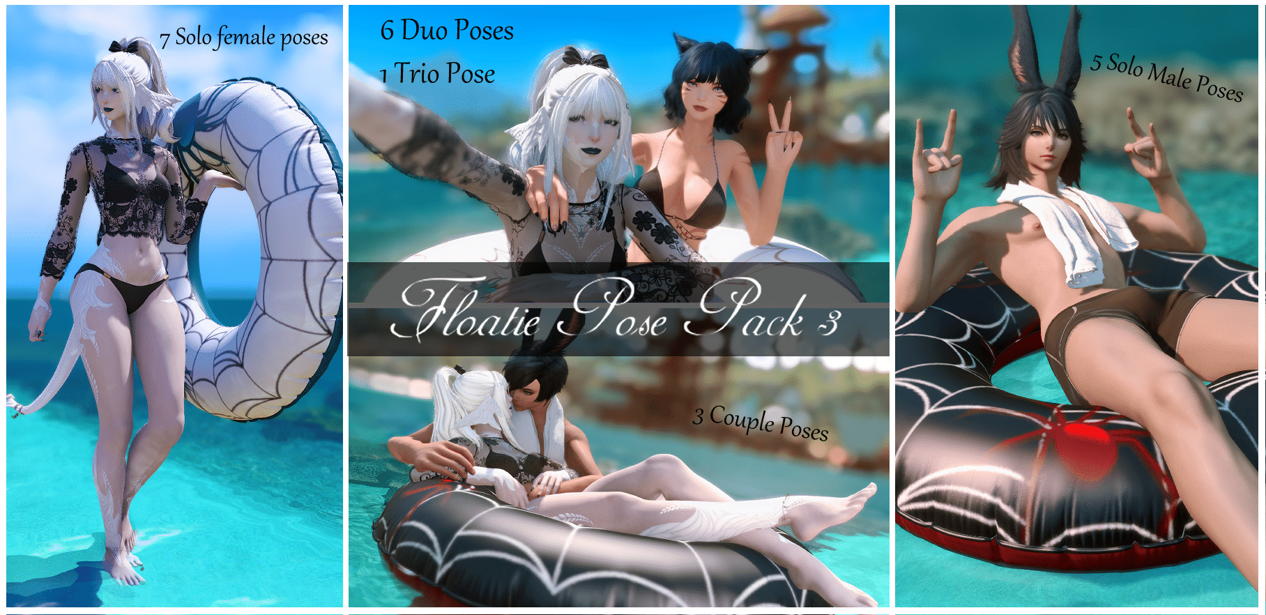 Floatie Pose Pack 3