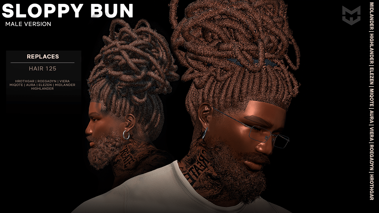Premium Content: Sloppy Bun (Male Locs-All Races)