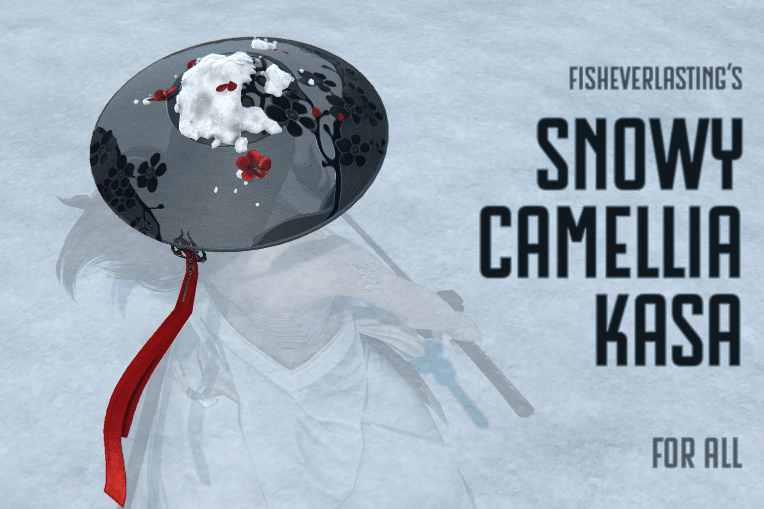 Snowy Camellia Kasa Hat [missing featured image]